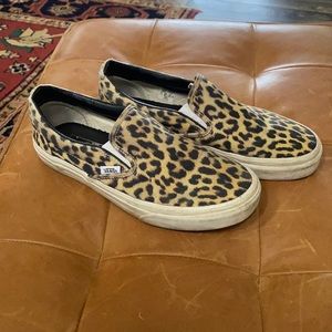Leopard print Vans size 7.5